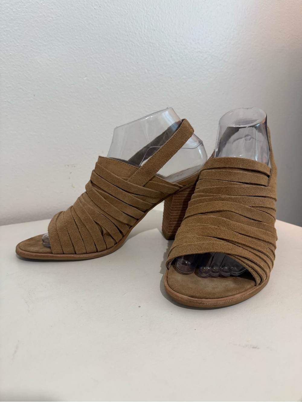 Matisse Womens Tan Suede Block Heel Slingback Sandals - Picture 12 of 16
